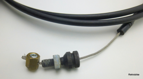 Sachs Super 7 Schaltdrehgriff  Drehgriffschalter 7 fach Nabenschaltung Schaltzughülle Länge 1500mm