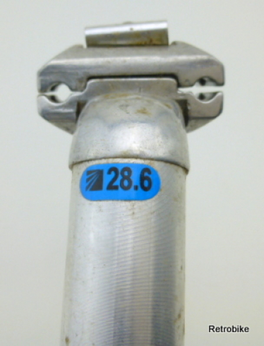 Fahrrad Sattelstütze Patent Alu silber Ø 28,6mm 315mm lang
