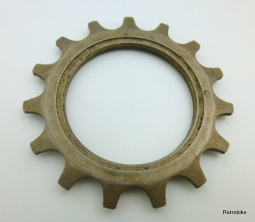 lock freewheel end pinion sprocket screw ring 13 teeth black 15 teeth burnished steel