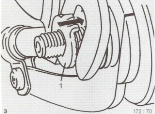 Fixierscheibe mit Haltenase Sram 65 0517 110 100 verstärkte Ausführung Montage links