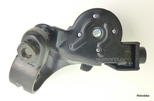 Shimano 200 GS SIS Friction Daumenschalthebel Schaltwerk 7 fach SL M201 schwarz Montage rechts NOS