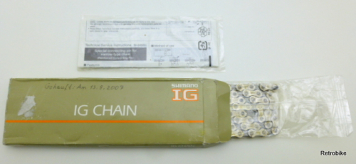 Shimano CN-IG70 bicycle chain Interactive Glide IG 1/2 x 3/32" 6-7-8 speed up to 24 speed 116 Links NOS