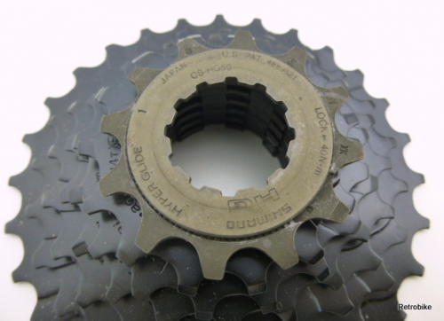 Shimano CS-HG50 HG Steckkranz Ritzelpaket 7 fach schwarz 12-14-16-18-21-24-28 Zähne 304g NOS