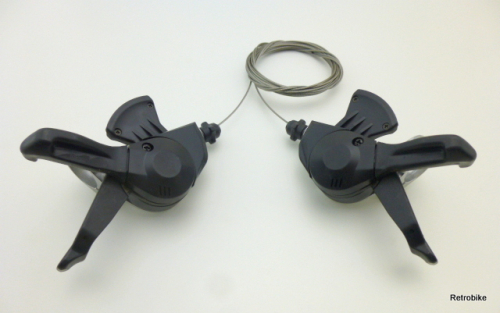 Shimano Deore LX SL-M569 3x8 rapidfire trigger shifter Schalthebel Set 90er Jahre mit  Montageanleitung NOS