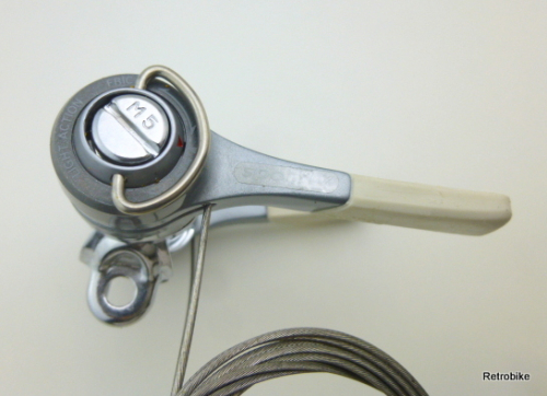 Shimano Index System SL-453 Sport LX Exage SIS Rahmenschalthebel Unterrohr Stahlrahmen 2x7 friction shifting + Montageanleitung NOS