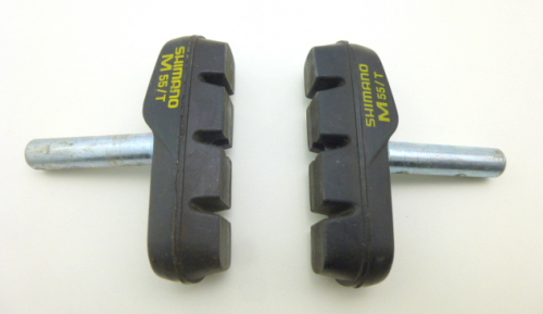 Shimano M55/T System LX STX Alivio Altus 90er Cantilever Canti Bremsschuhe ohne Gewinde Alufelge