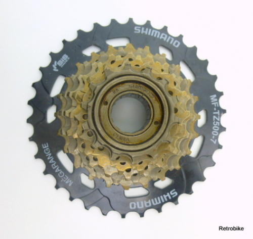 Shimano MF - TZ500 SIS Megarange HG Schraubkranz Zahnkranz BSA 7 fach 14-34 Zähne