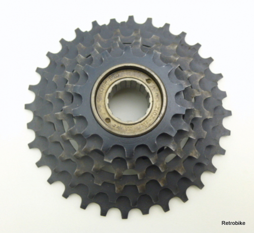 Shimano MF - Z012 INDEX freewheel sprocket BSA 6 speed black 14-32 teeth SIS shifting system friction road bike