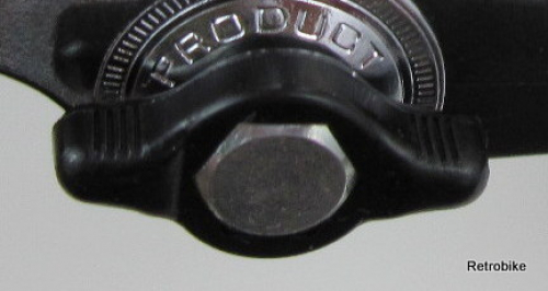 Shimano Positron wing nut plastic black with M5 hex nut shift lever spare part for 2x5 or 2x6 NOS