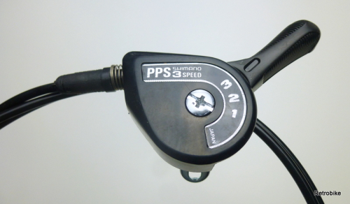 Shimano Positron PPS Model SL-3S45 3 speed gear hub shift lever shift cable shifter body set
