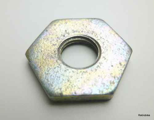 Shimano Sechskantmutter Sicherungsmutter 3,4mm Breite SW 21 BC 3/8" x 26 TPI 70er-80er Jahre