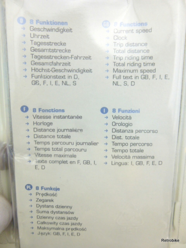 Sigma BC 800 bike computer digital bike speedometer wired 8 functions