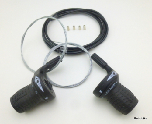 Sram 4.0 Drehgriff Schalthebel SRT 400 3x7 grip shift Set Dual Drive Trekking bike MTB