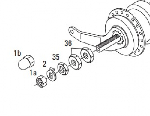 Fixierscheibe mit Haltenase Sram 65 0517 110 100 Montage links