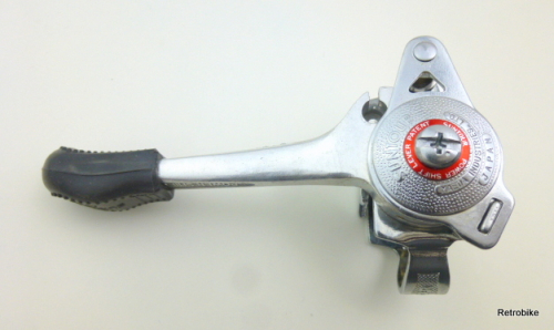 Suntour LS-1300 PUB-5 Power shift Alu Daumenschalthebel 5 fach oder 6 fach Vorbau 22,2mm Rennrad 80er Jahre NOS