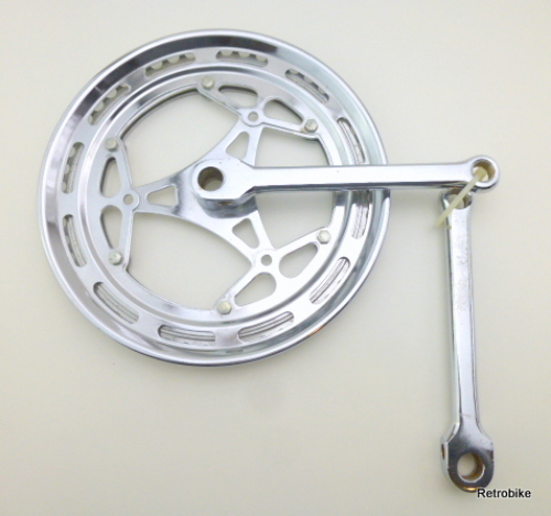 Tretkurbel Stahl Garnitur 2 fach Kompakt 170mm 52 47 Zähne Kettenblattschutz bashguard Keiltretlager Diamant Rennrad