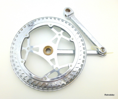 Tretkurbel Stahl Garnitur 2 fach Kompakt 170mm 52 47 Zähne Kettenblattschutz bashguard Keiltretlager Diamant Rennrad