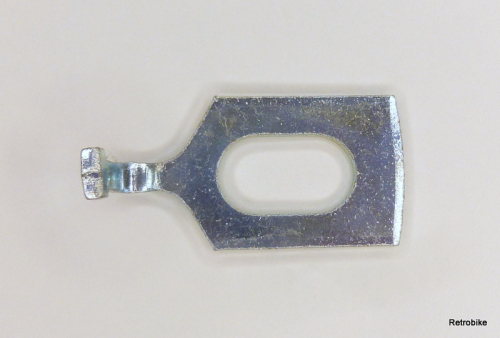 Unterlegscheibe mit Haltenase Stahl verzinkt Ausfallsicherung Fahrradachse Vorderrad VR