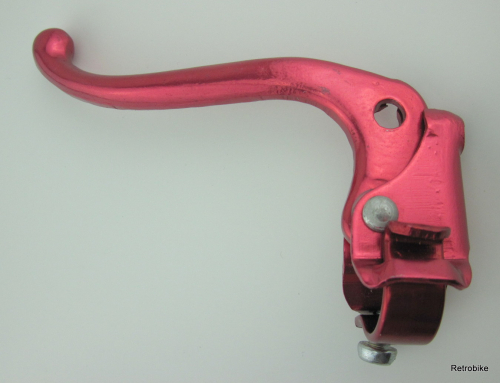 Lee Chi  Bremsgriff  Bremshebel  vorgebogen Rot  Montage links  Set  BMX