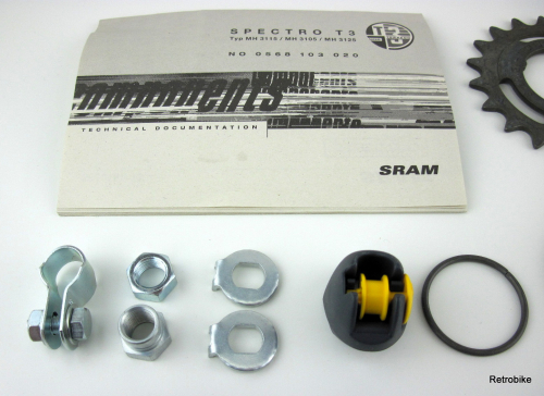 Sram 3 speed hub T3 set  17 pcs.