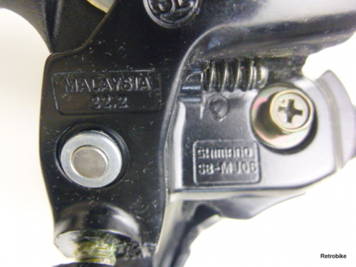 retrobikefranken - shimano mj II st mj06 kombi schalthebel sis rapidfire 6  fach compatibel advanced light action dual sis system 2x6 3x6