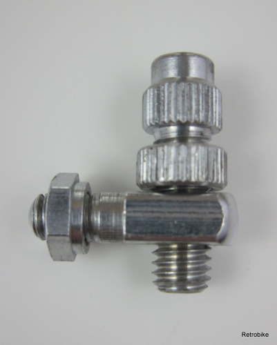 bicycle brake screw with angle piece  cable adjustment screw  m5  side pull brake  rim brake weinmann altenburger dia compe