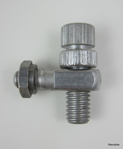 bicycle brake screw with angle piece  cable adjustment screw  M5  side pull brake  rim brake NOS