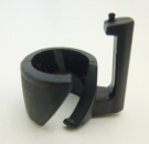 Befestigungsclip Halteklammern Mantelschoner Kleiderschutz 11 mm Kunststoff schwarz Montage Strebe Fahrradrahmen