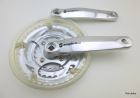 Sugino RT Alu Kurbel 3 fach 4 kant Tretlager Kettenblatt 42 Zähne 170mm Kurbelarm ATB MTB